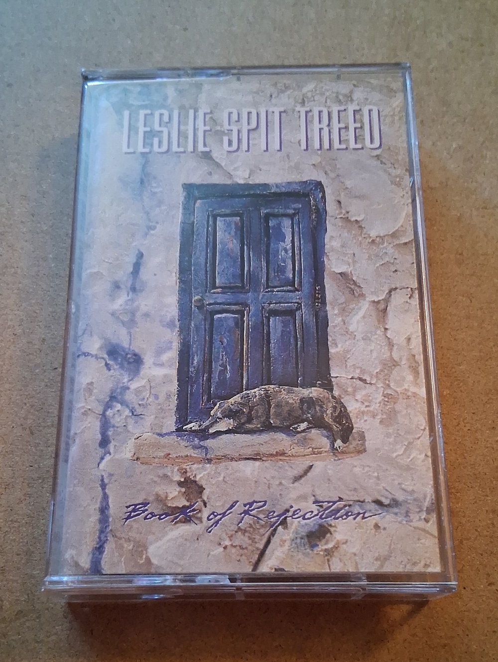 Leslie Spit Treeo "Book of Rejection" Cassette Tape - Blue Cover Art